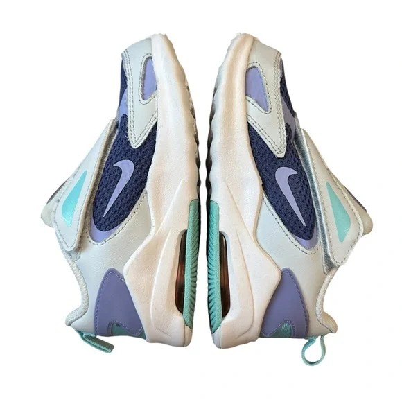 Nike Kids Air Max Blue and Orange Sneakers size 10. - Picture 6 of 8